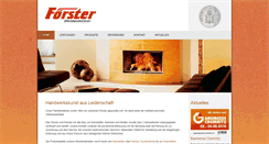 Desktop Screenshot of ofenbaumeister-foerster.de