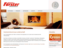 Tablet Screenshot of ofenbaumeister-foerster.de